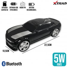Caixa de Som Bluetooth Camaro WS-600 Xtrad - Preta